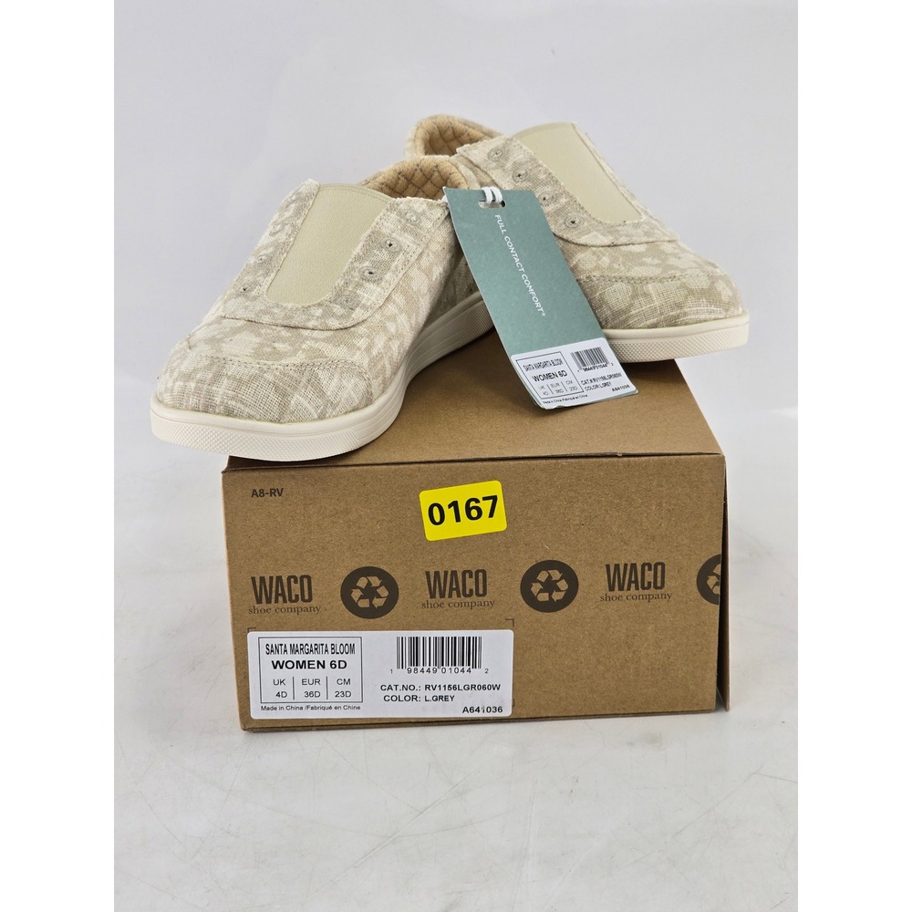 Revitalign Santa‎ Margarita Bloom Women 6D L.Grey Slip On Sneakers - NIB
